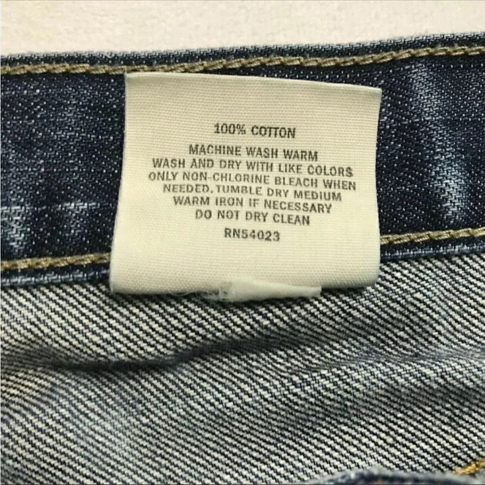 Banana Republic Mens Blue Denim 100 % Cotton Pockets Straight Leg Jeans Size 34